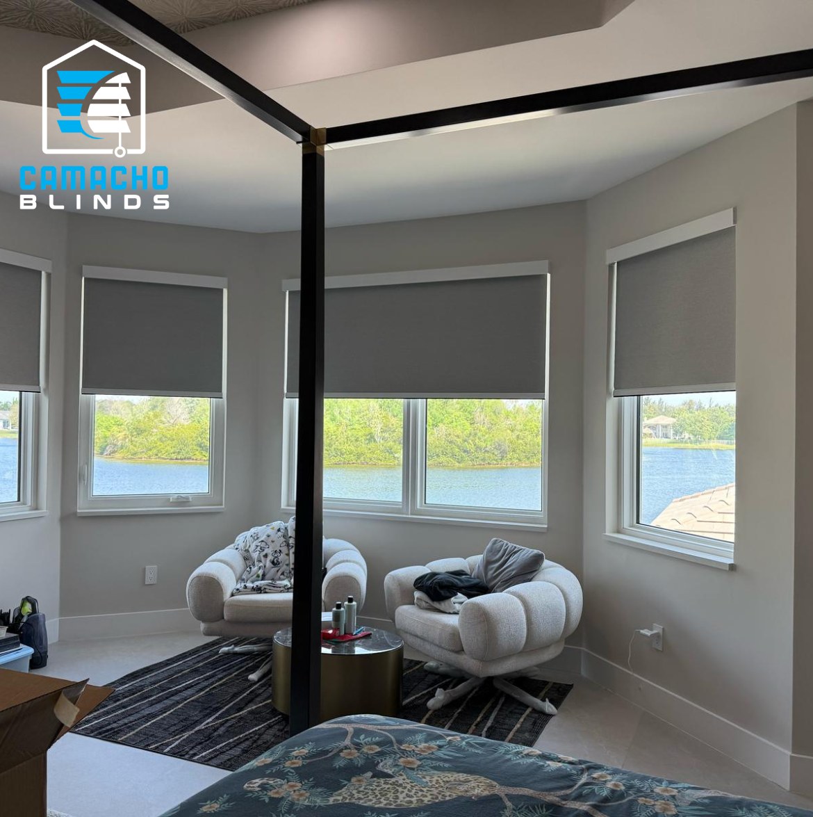 Recent blackout & dual shades installation by Camacho Blinds 5