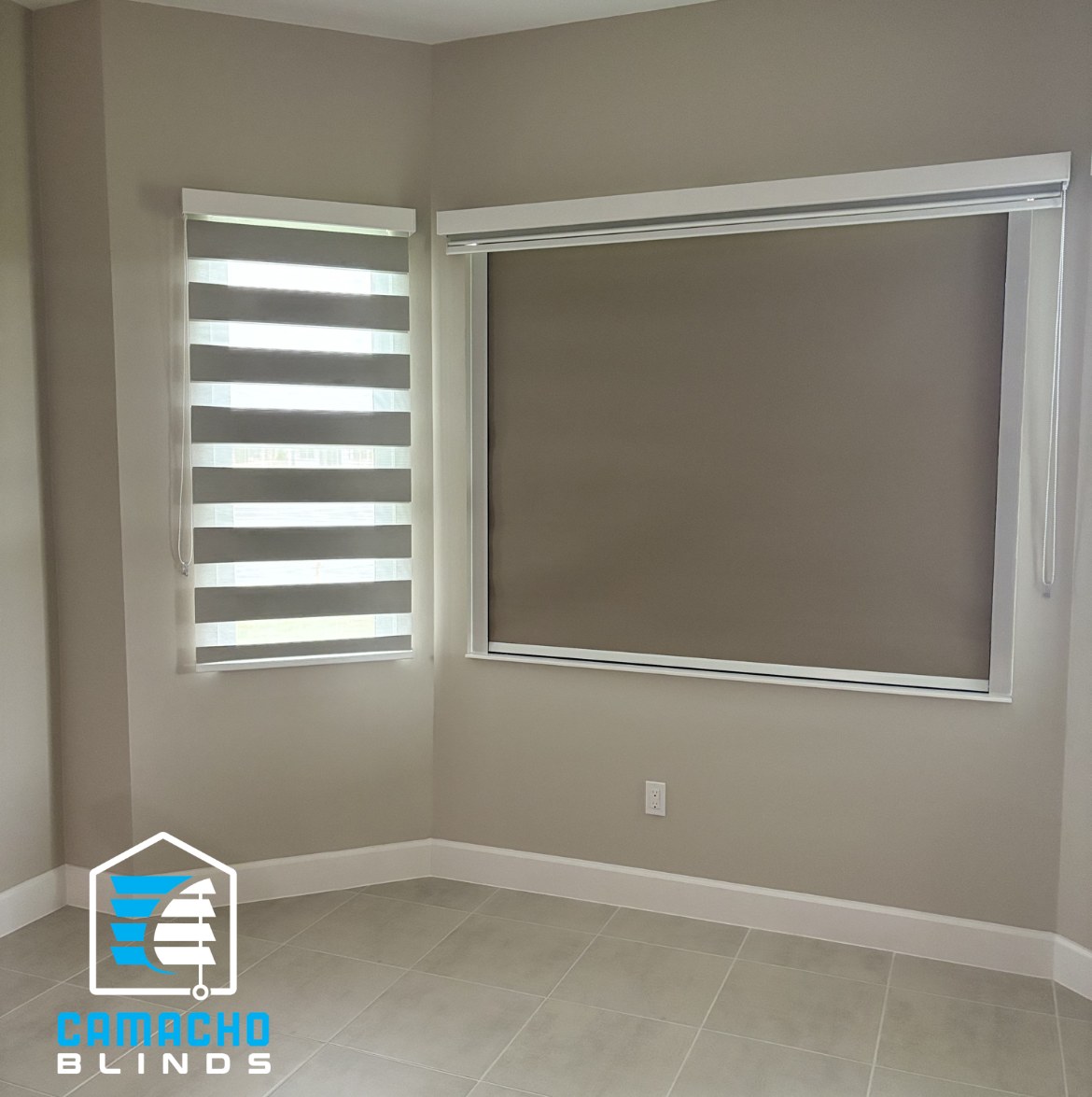 Recent blackout & dual shades installation by Camacho Blinds 19