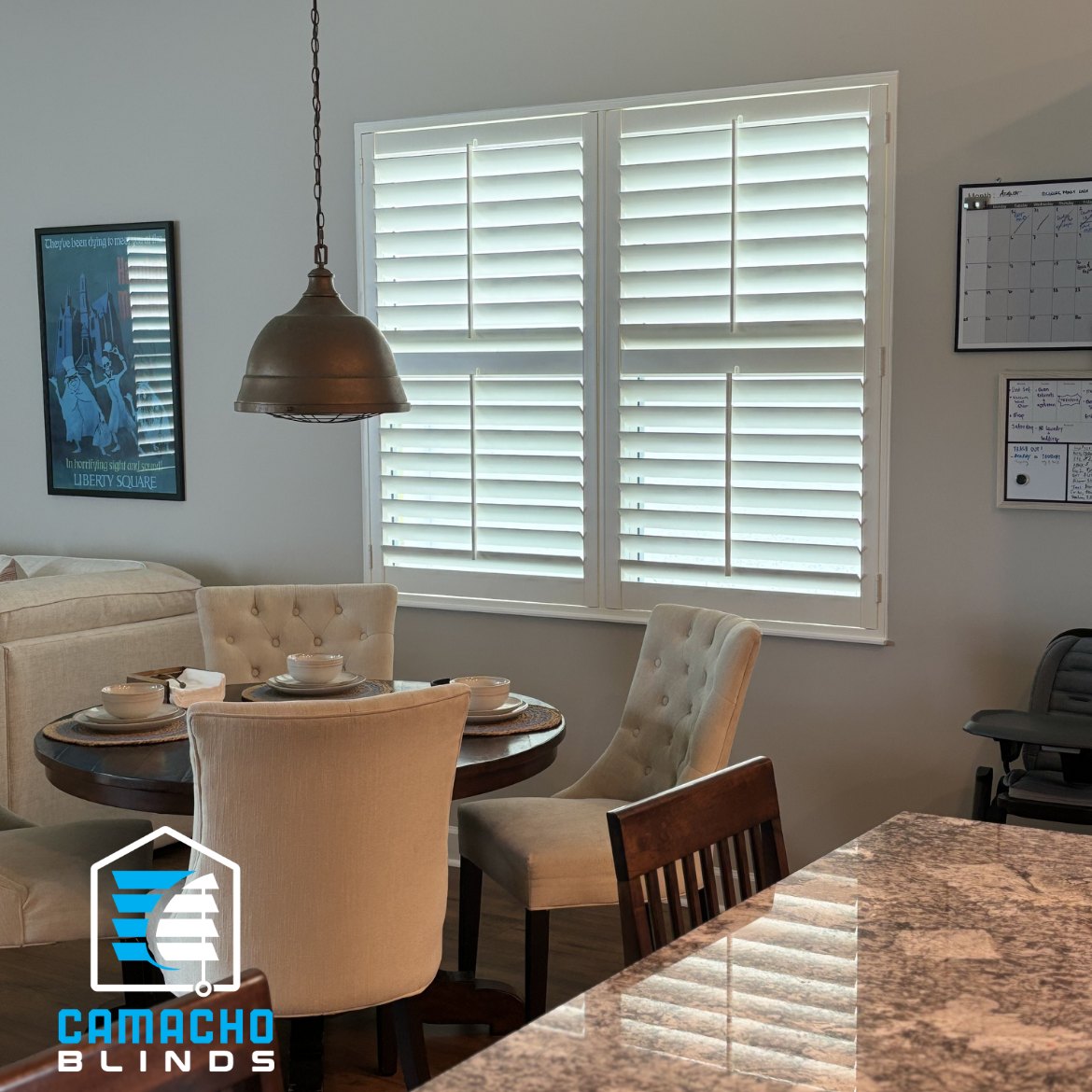 Recent plantation shutters installation by Camacho Blinds 10