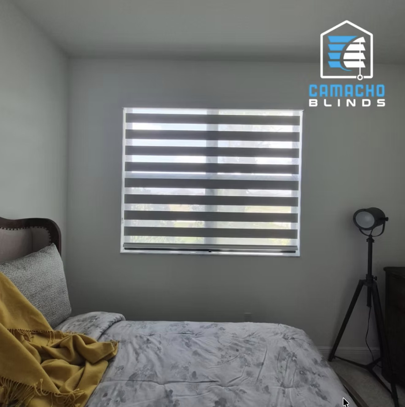 Recent zebra shades installation by Camacho Blinds 14