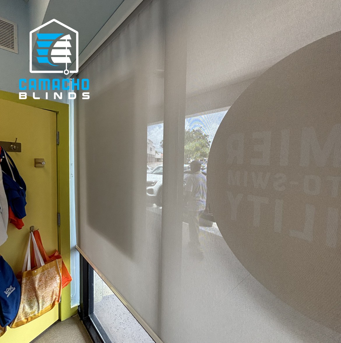 Recent roller shades installation by Camacho Blinds 9