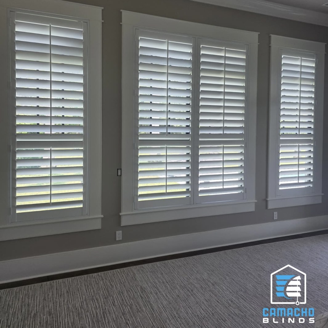 Recent plantation shutters installation by Camacho Blinds 1