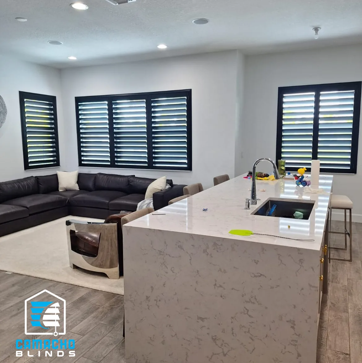 Plantation Shutters installation by Camacho Blinds, photo 6