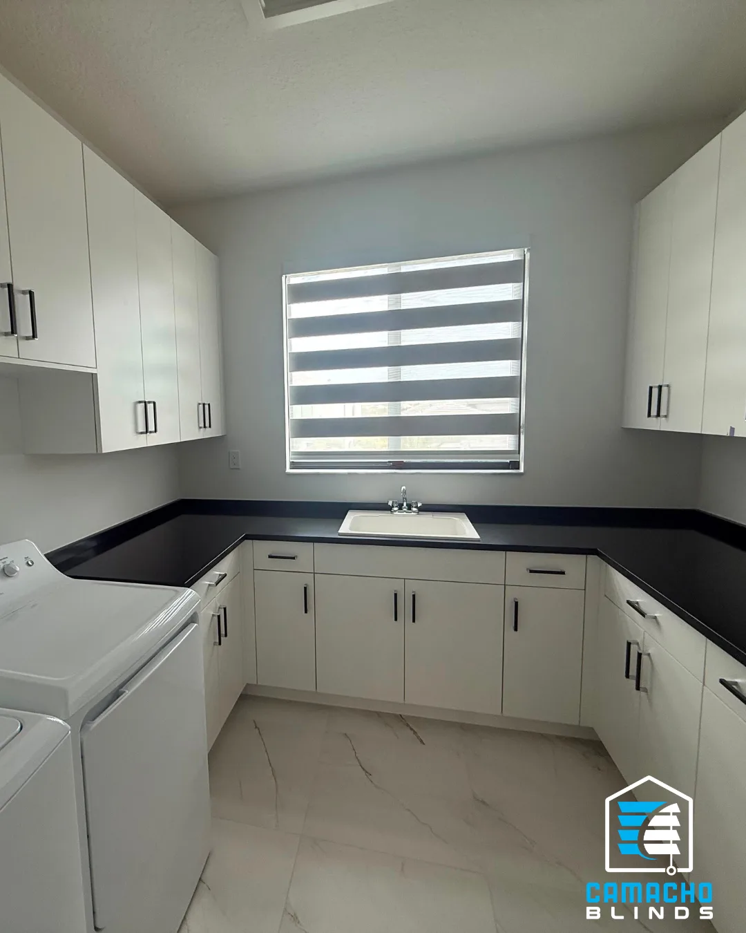 Zebra Shades installation by Camacho Blinds, photo 6