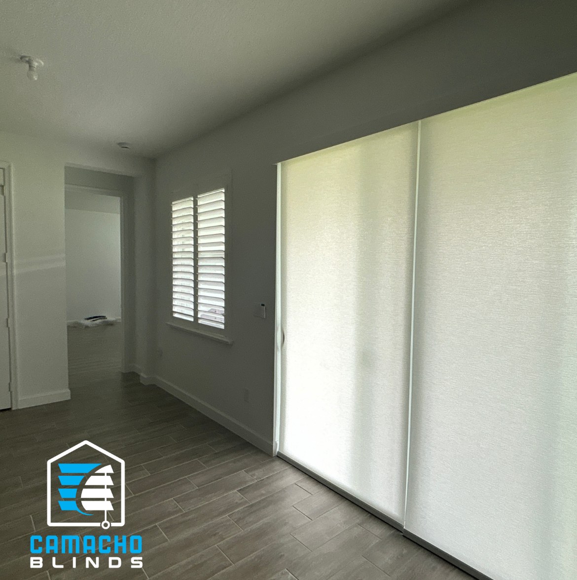 Recent roller shades installation by Camacho Blinds 8