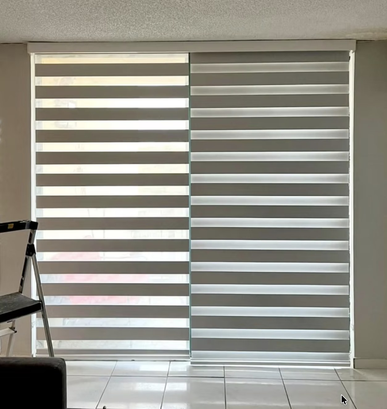 Recent zebra shades installation by Camacho Blinds 18