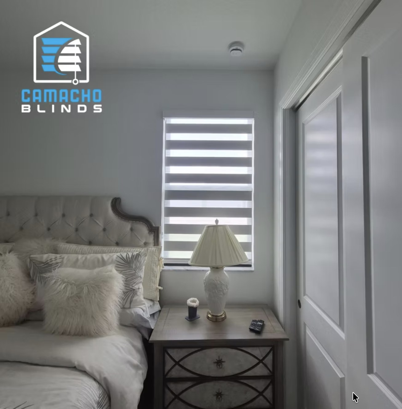 Recent zebra shades installation by Camacho Blinds 13