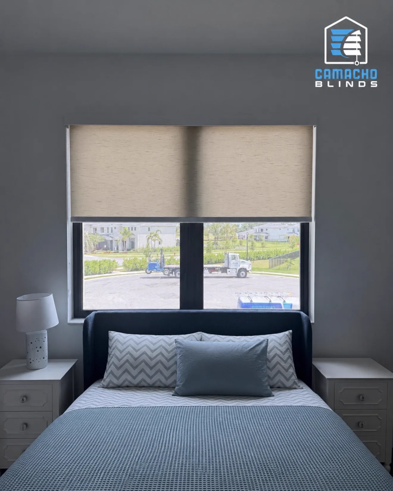 Roller Shades installation by Camacho Blinds, photo 3