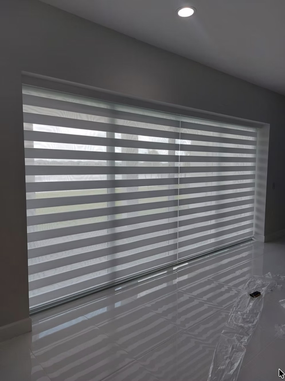 Recent zebra shades installation by Camacho Blinds 17
