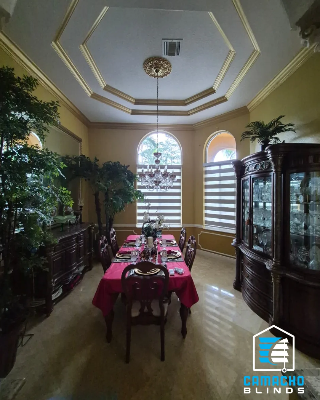 Zebra Shades installation by Camacho Blinds, photo 3
