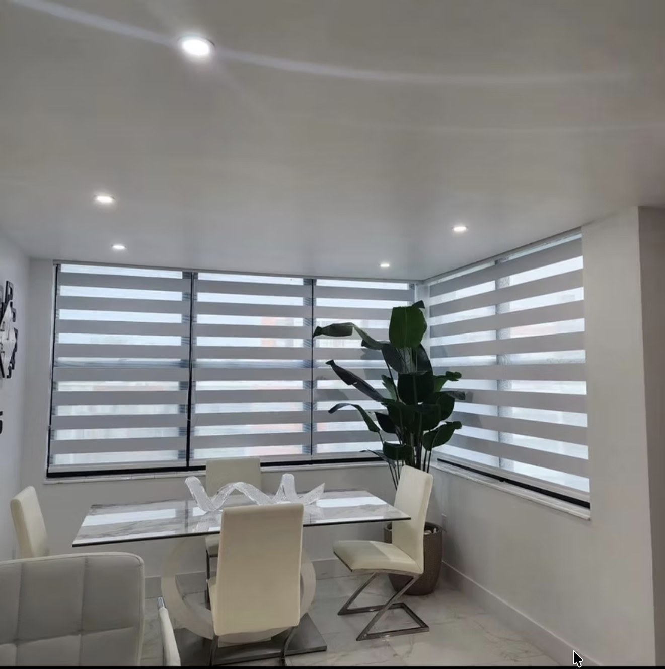 Recent zebra shades installation by Camacho Blinds 19