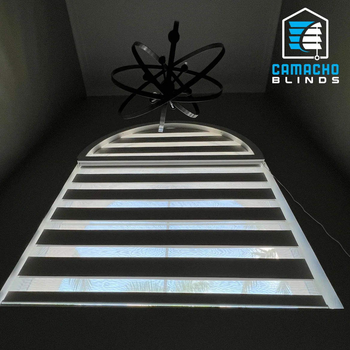 Recent zebra shades installation by Camacho Blinds 3