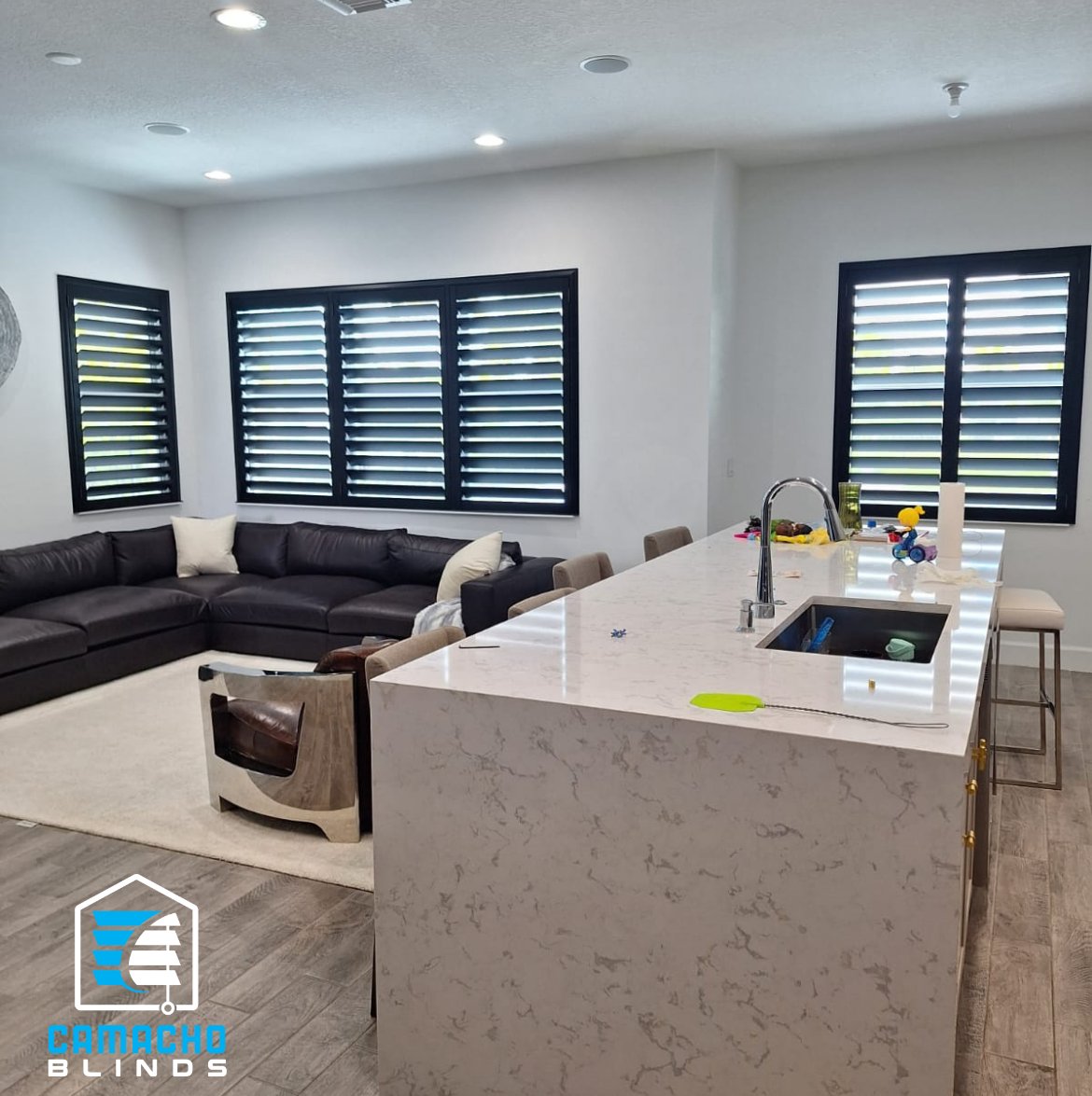 Recent plantation shutters installation by Camacho Blinds 9