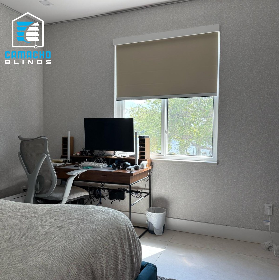 Recent blackout & dual shades installation by Camacho Blinds 2